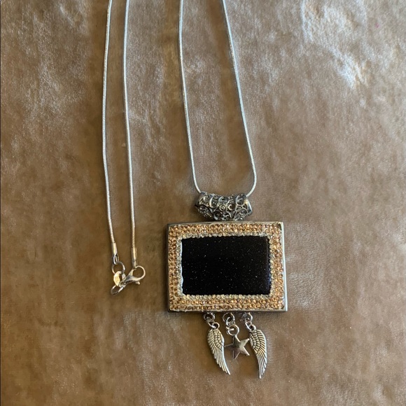 Sandstone Pendant Gemstones Tibetan Silver Charms and.925 Sterling Silve… - Picture 5 of 11